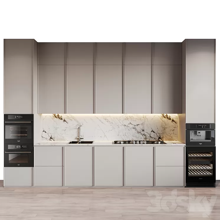 modern kitchen 47 3D Model Free