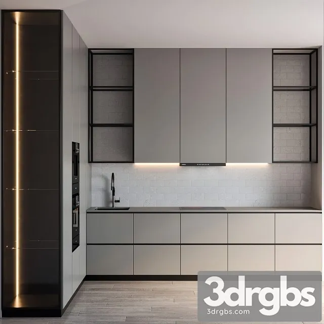 Modern Kitchen 71 3D Model Free