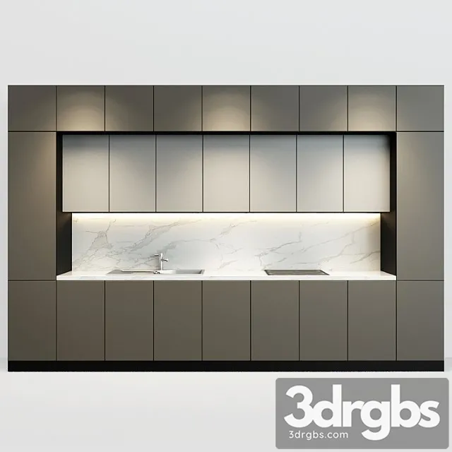 Modern kitchen_2 3D Model Free