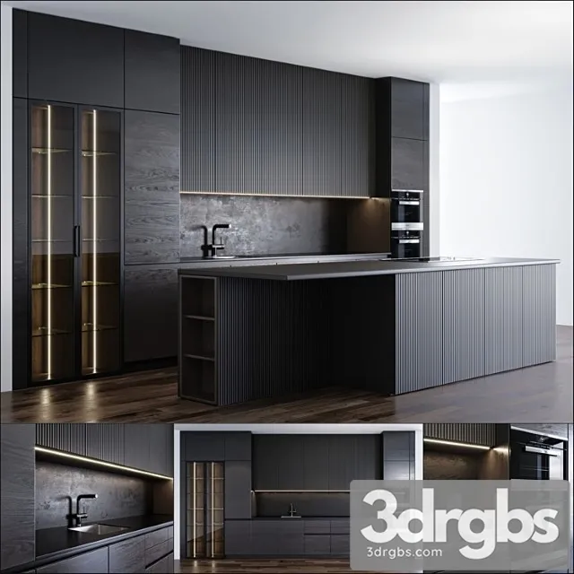 Modern kitchen_222 3D Model Free