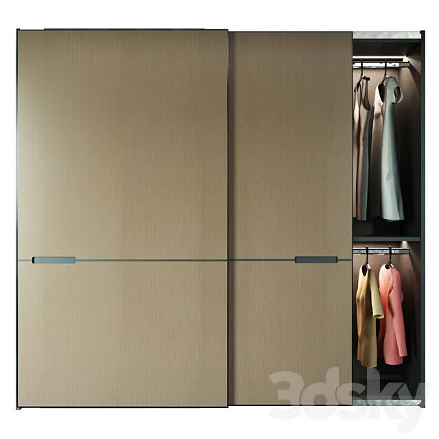 Modern laconic wardrobe 3D Model