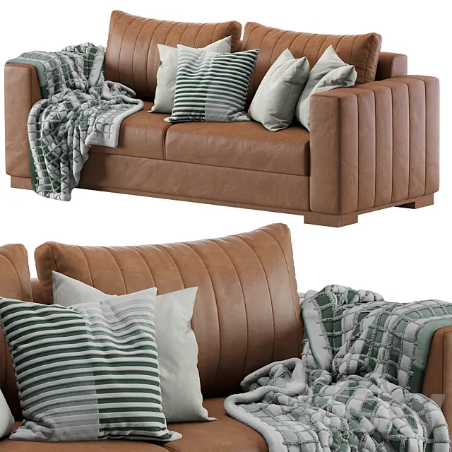 Modern leather sofa 3DModel