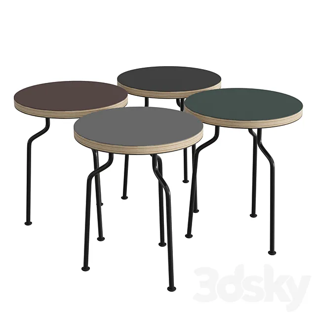 Modern Line Side Table 3DModel