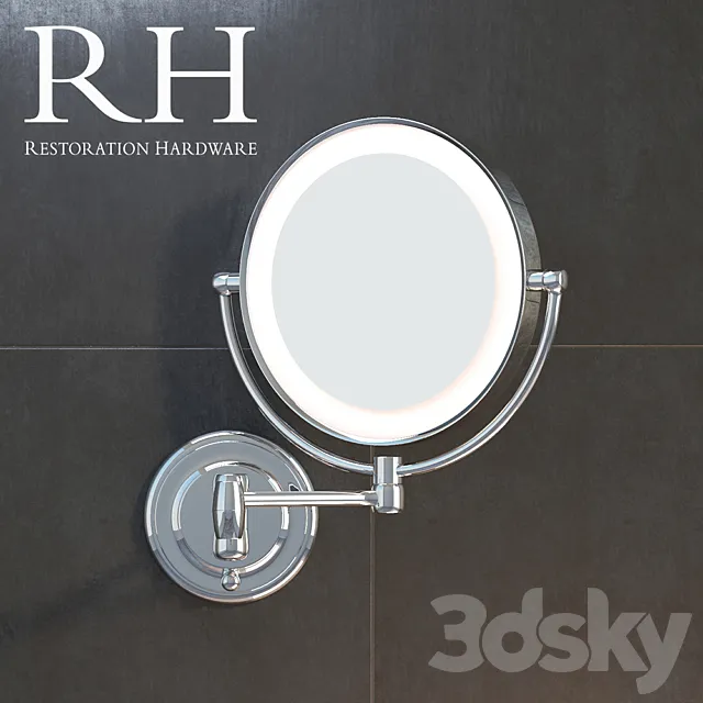 MODERN LIT EXTENSION MIRROR 3D Model