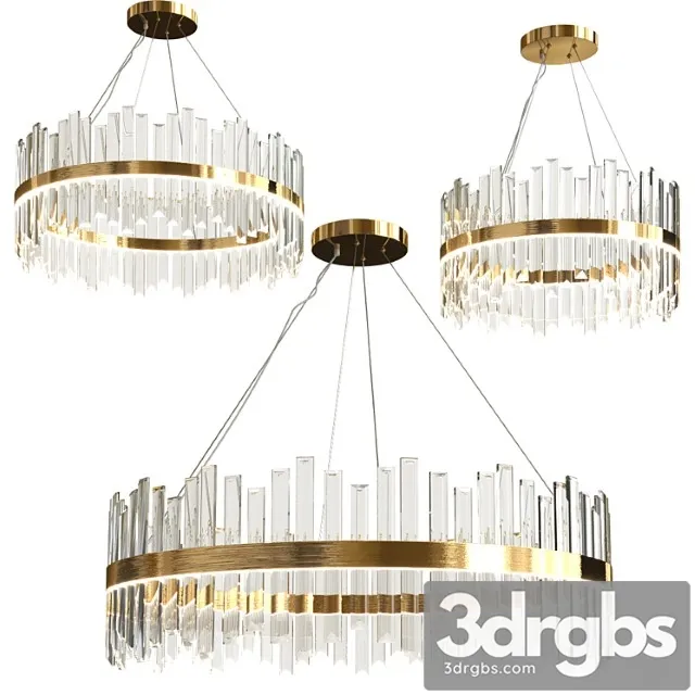 Modern Luxury Crystal Chandelier 3D Model Free