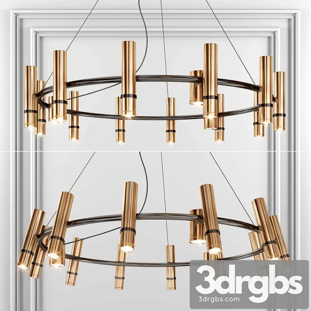 Modern Metal Chandelier03 3D Model Free