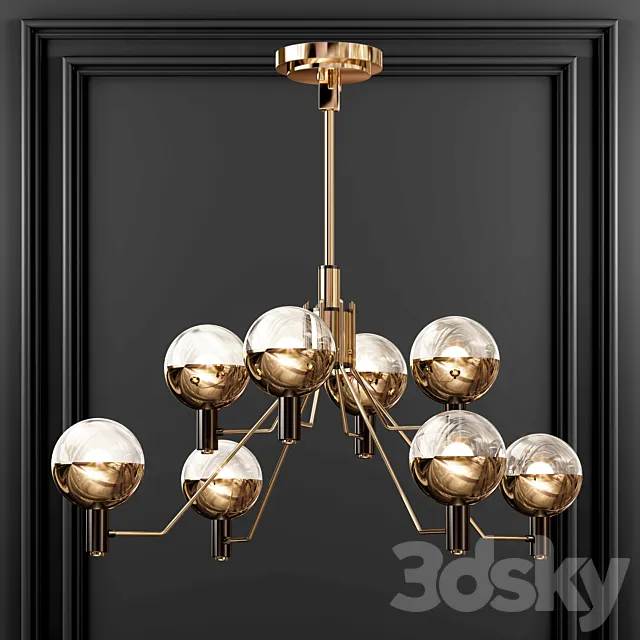 Modern metal Chandelier04 3DModel