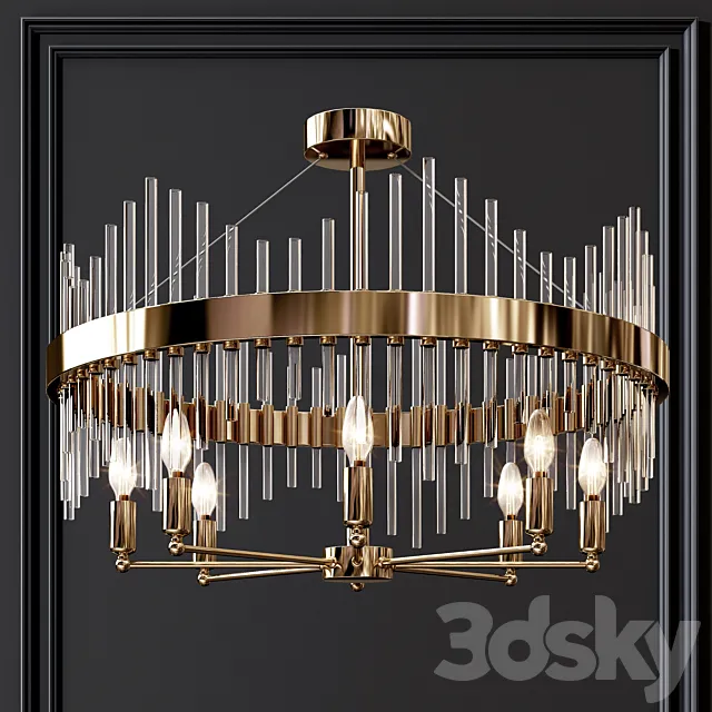 Modern metal glass chandelier Free Download