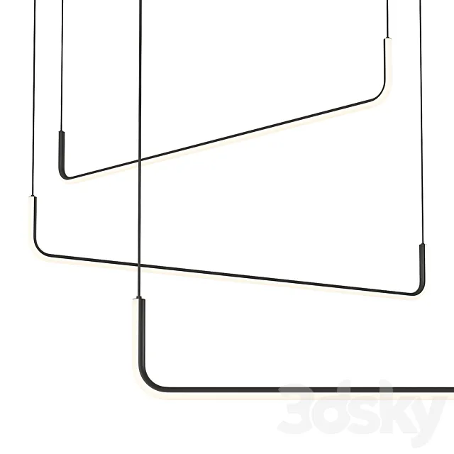 Modern Minimalism LED Pendant Lights Nordic Pendant Lamp 3D Model