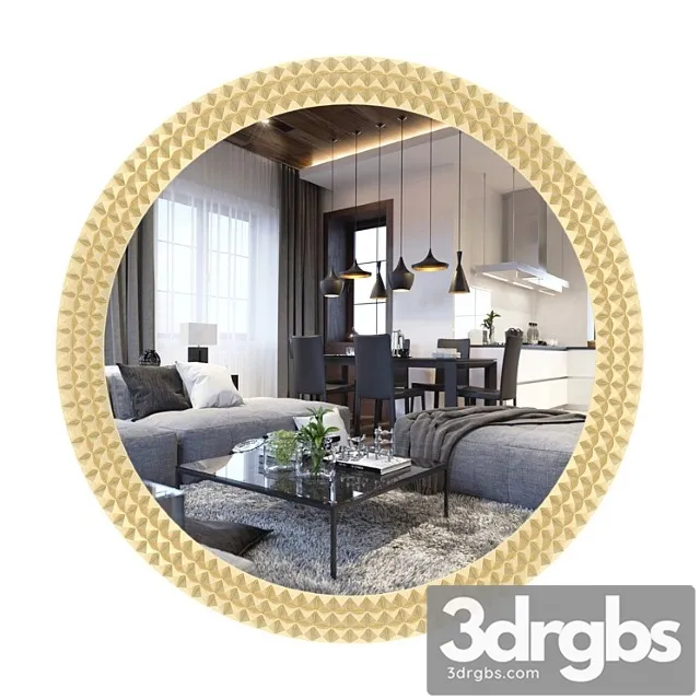 Modern mirror egypt by cattelan italia 3 3D Model Free