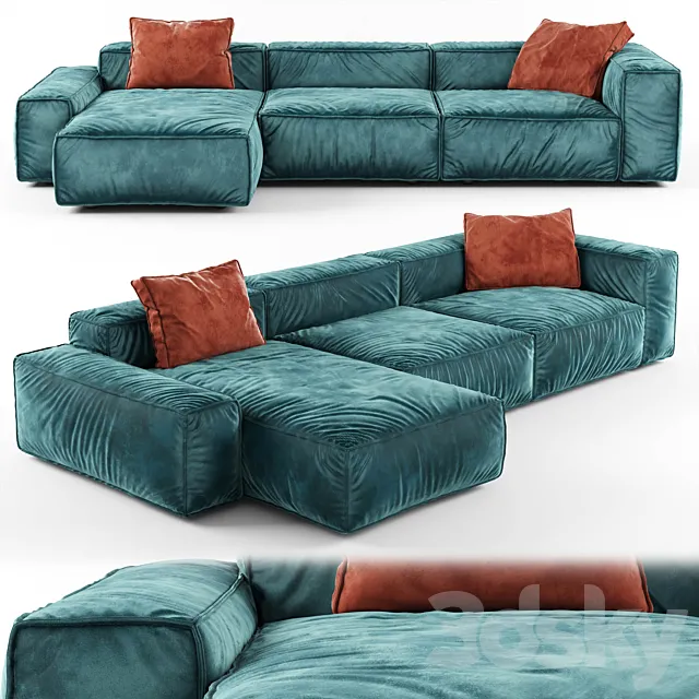 Modern Modular Corner Sofa 02 3DModel