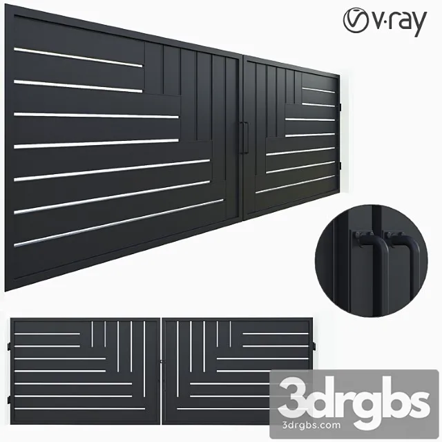 Modern ms main gate 3D Model Free