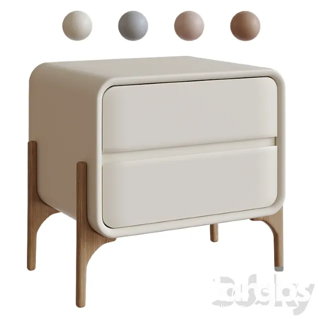 Modern Nightstand 3D Model Free