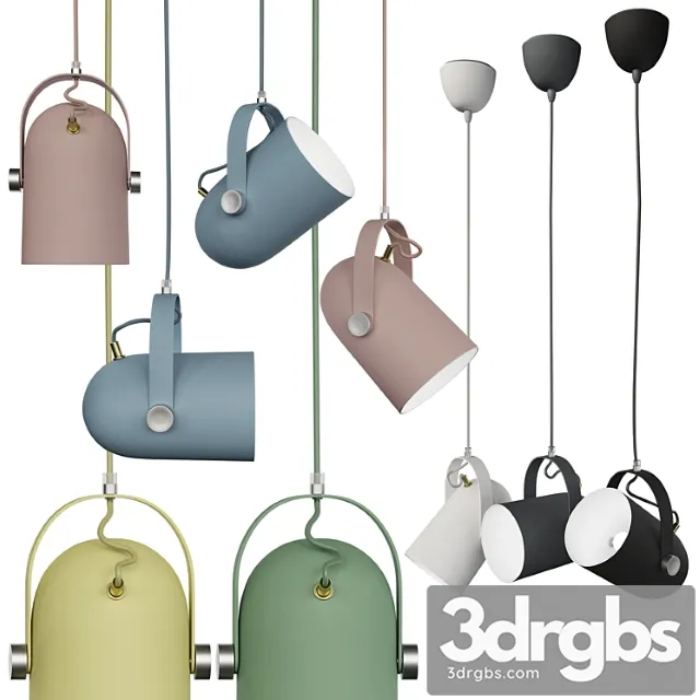 Modern nordic angled drop light by ganeep 3D Model Download