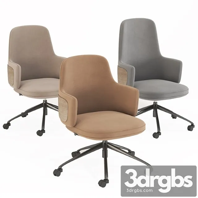 Modern office chair 001 (3 size) 2 3D Model Free