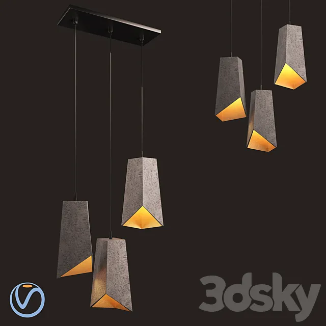 Modern Pendent Light 3D Model