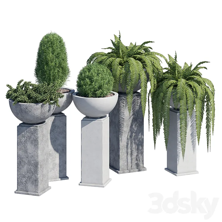 Modern planter 3D Model Free