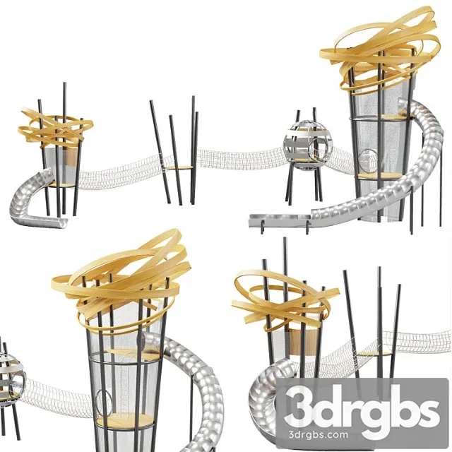 Modern playground 2 3D Model Free