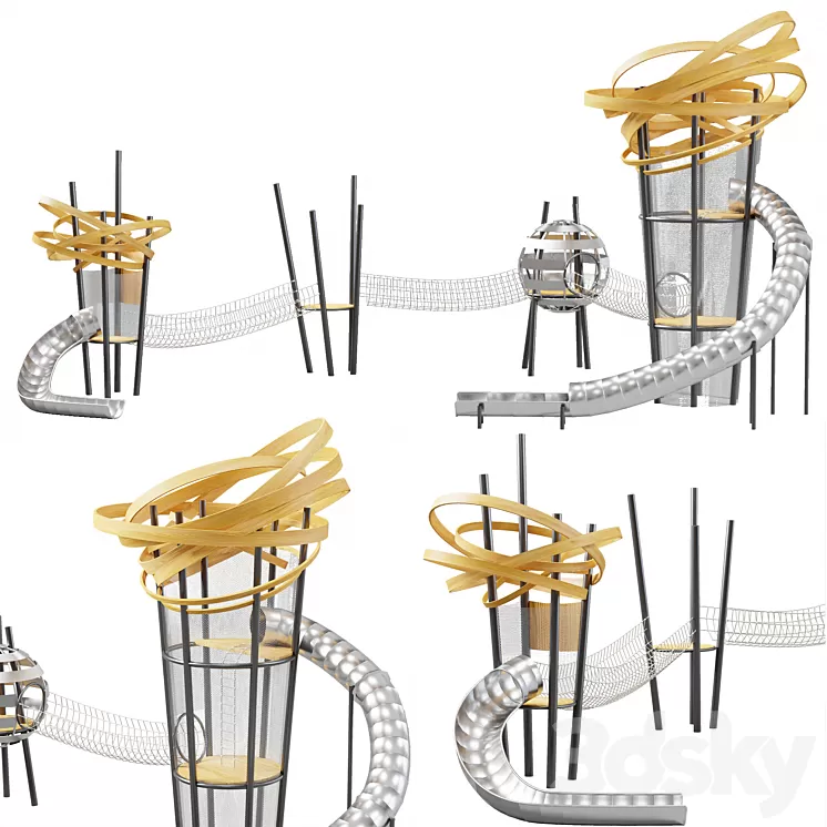 Modern playground 3D Model