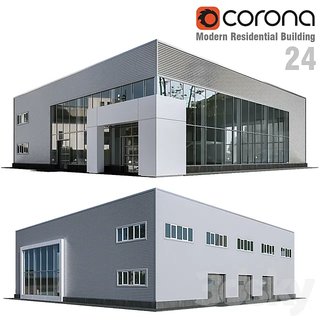 Modern Residential Building 24 3DModel