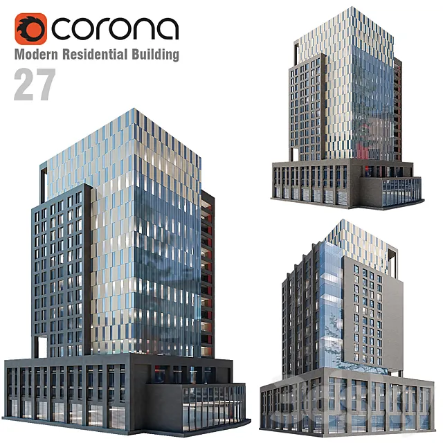 Modern Residential Building 27 Free Download