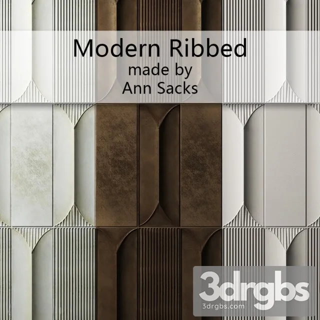 Modern Ribbed By Ann Sacks 3D Model Free