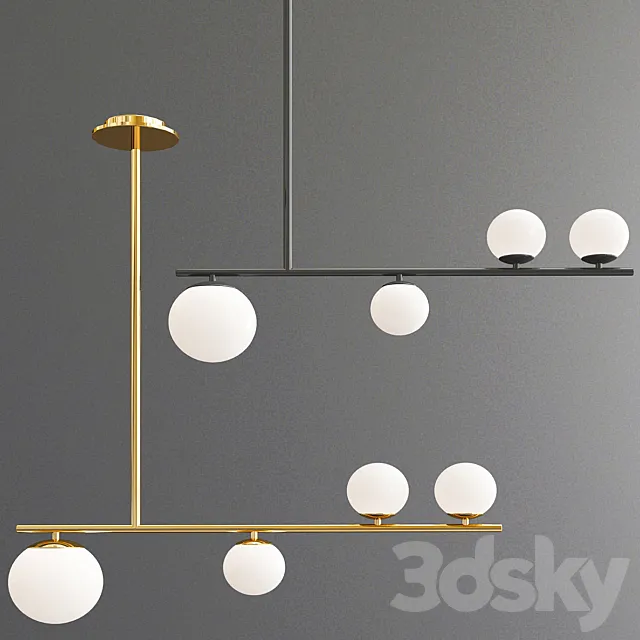 Modern Scandinavian Simple Pendant Light 3D Model