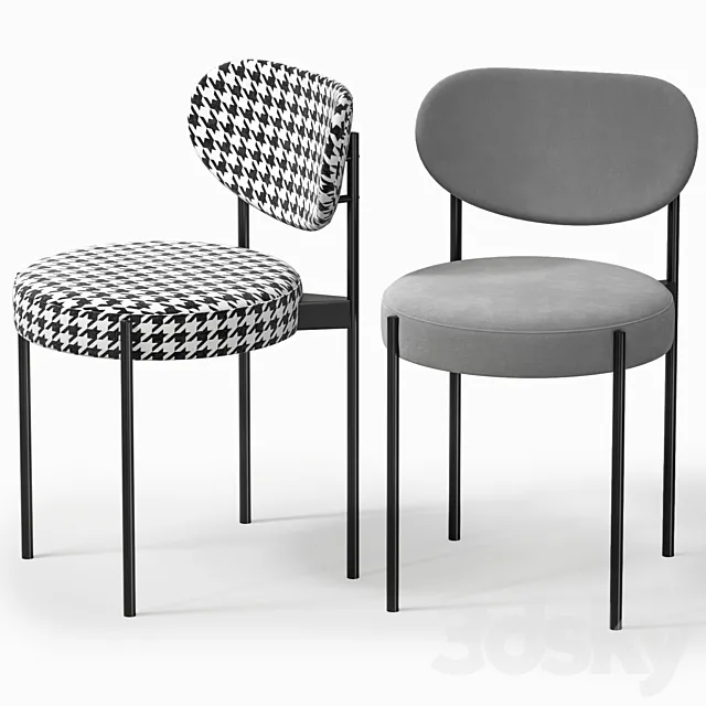 Modern simple chair 3D Model