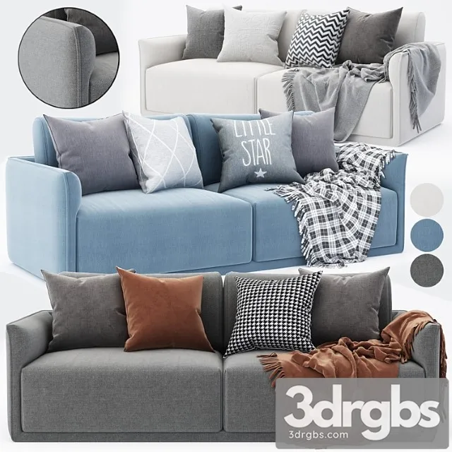 Modern sofa 2 3D Model Free