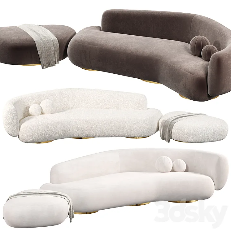 Modern Sofa 3D Model Free