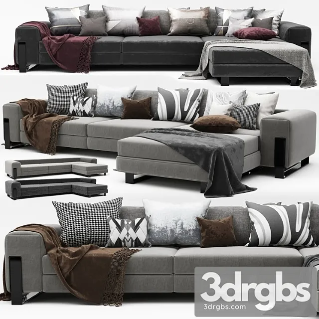 Modern sofa_2 2 3D Model Free