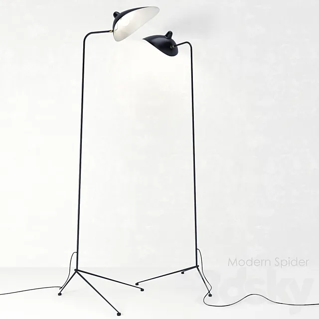 Modern Spider_floor lamp 3DModel