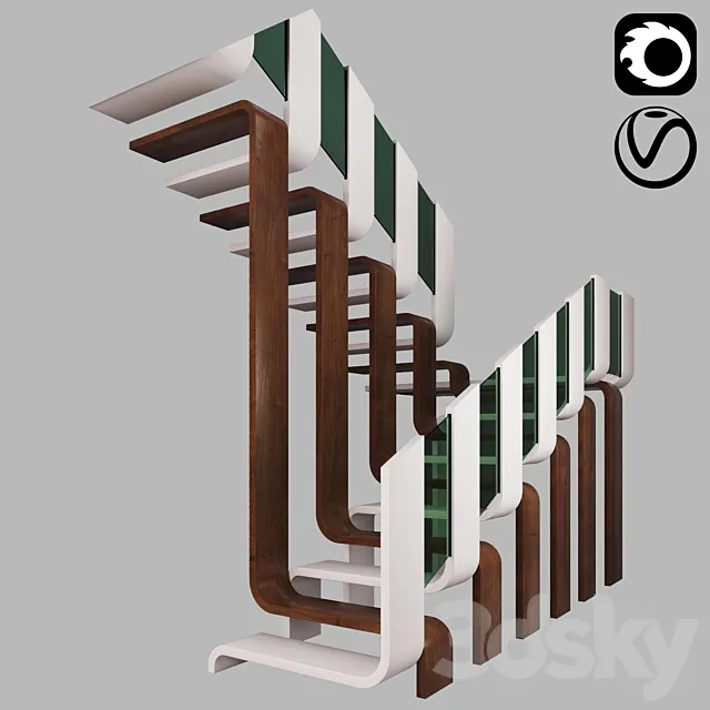 Modern Stair - 3 Free Download