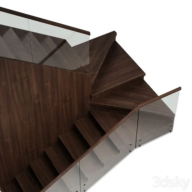 Modern stairs 2 3D Model