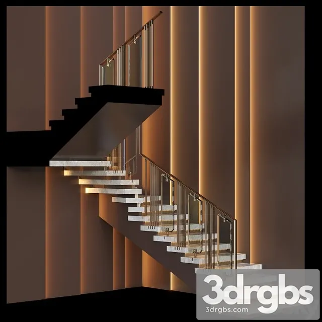 Modern Stairs 3D Model Download