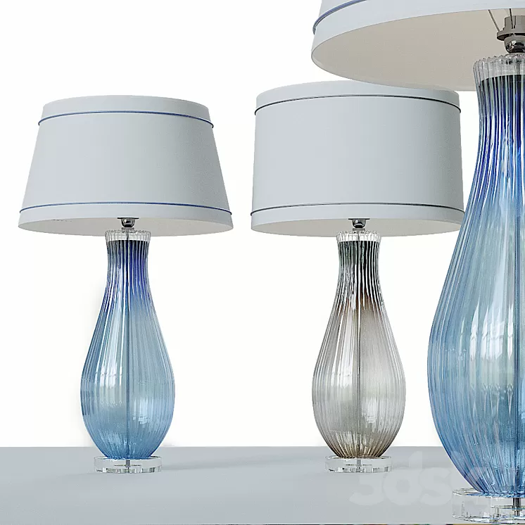 Modern Studio Art Glass Console Lamp_ 3D Model