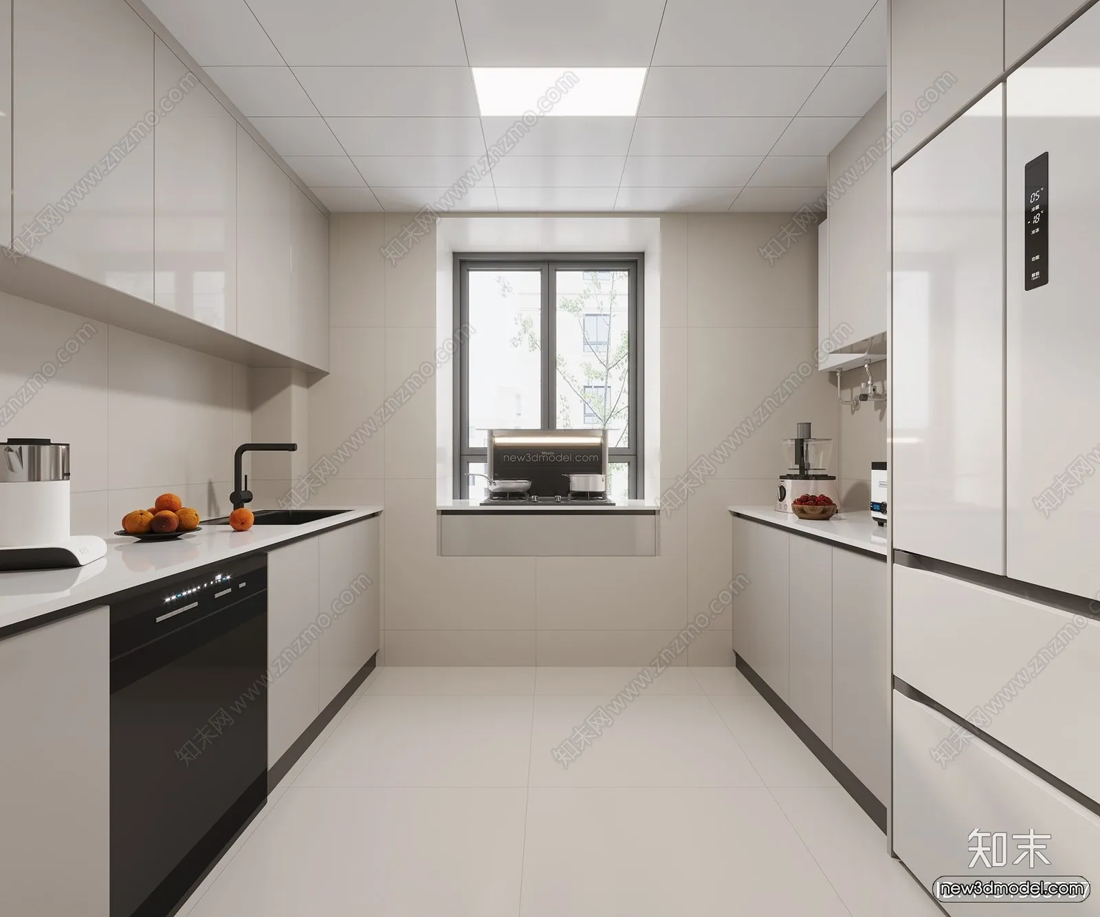 Modern Style Interior 3D Blocks and 3D Models - Bedroom 3D Scene - 430