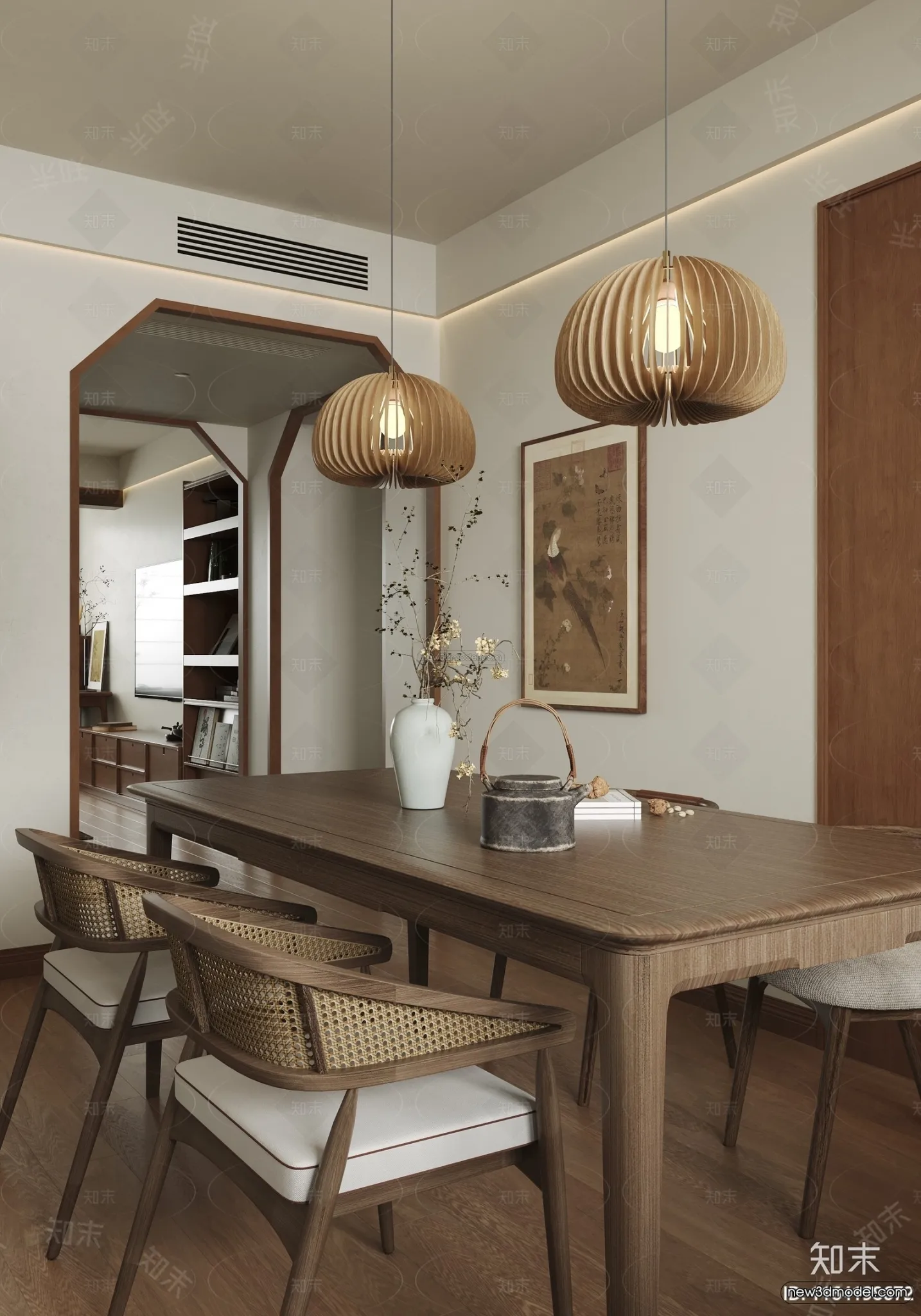 Modern Style Interior 3D Blocks and 3D Models - Living Room 3D Scene - 127