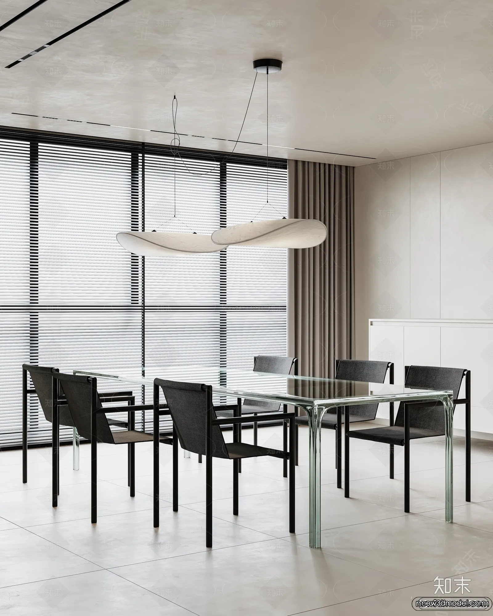 Modern Style Interior 3D Blocks and 3D Models - Living Room 3D Scene - 207