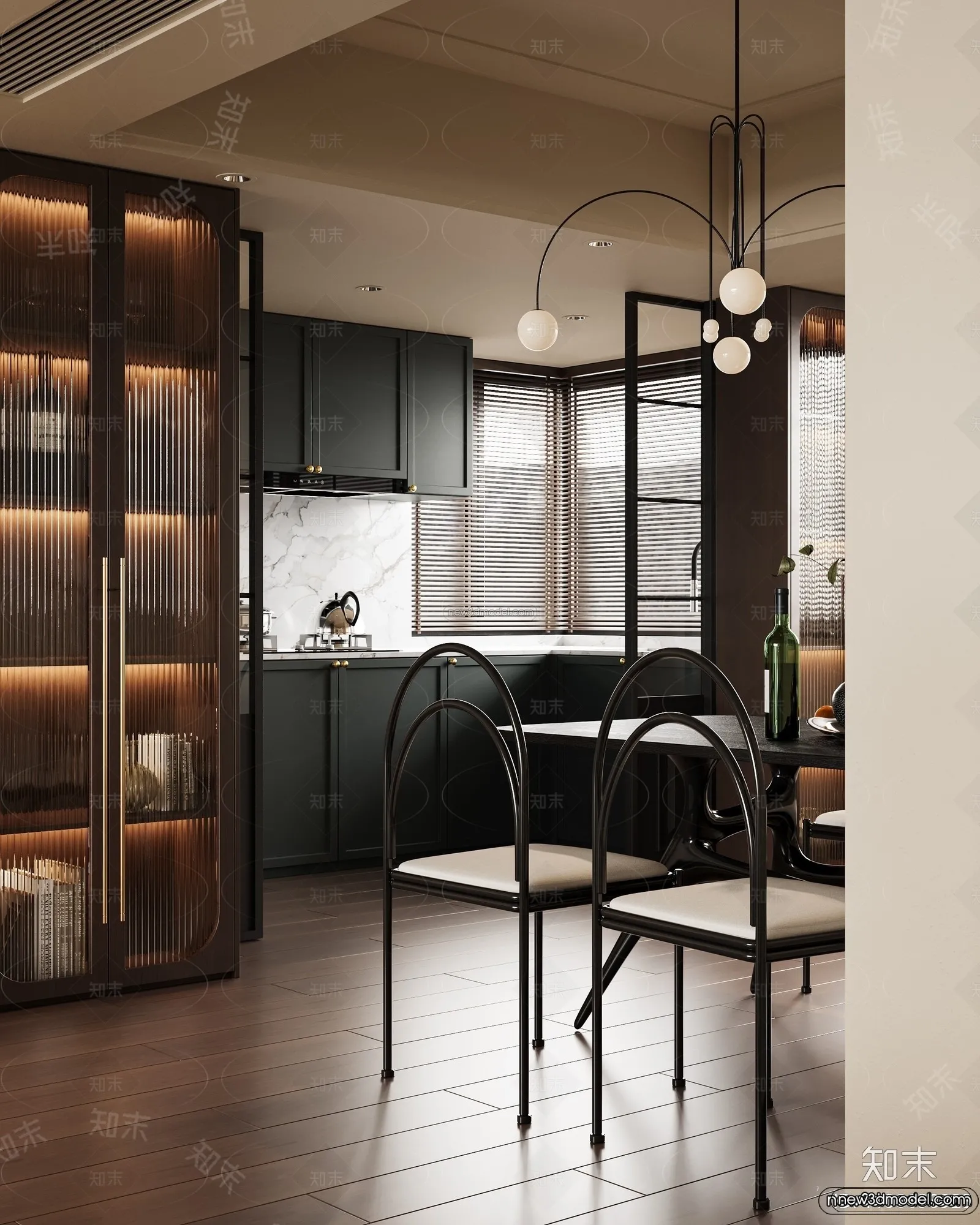 Modern Style Interior 3D Blocks and 3D Models - Living Room 3D Scene - 274