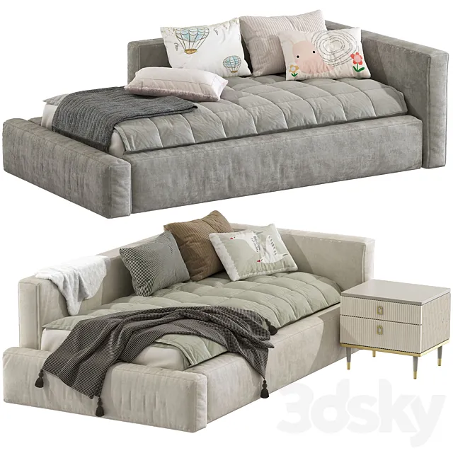 Modern style sofa bed 248 3D Model