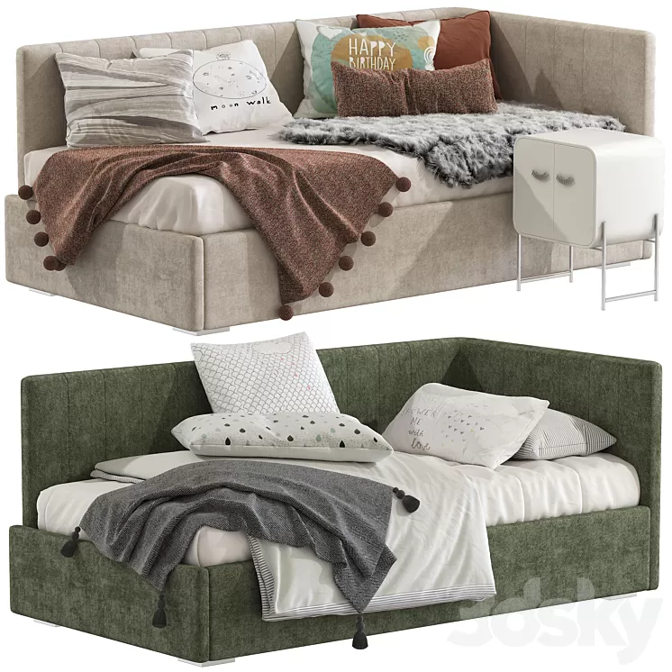Modern style sofa bed 258 3D Model