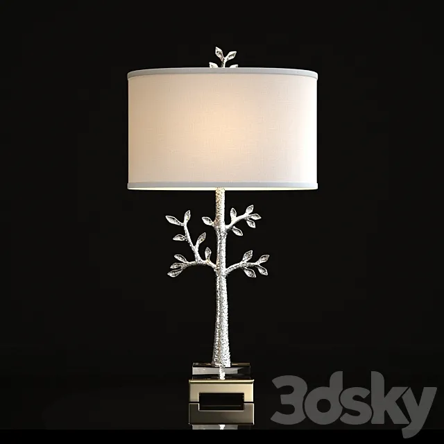 Modern tree table lamp 3DModel