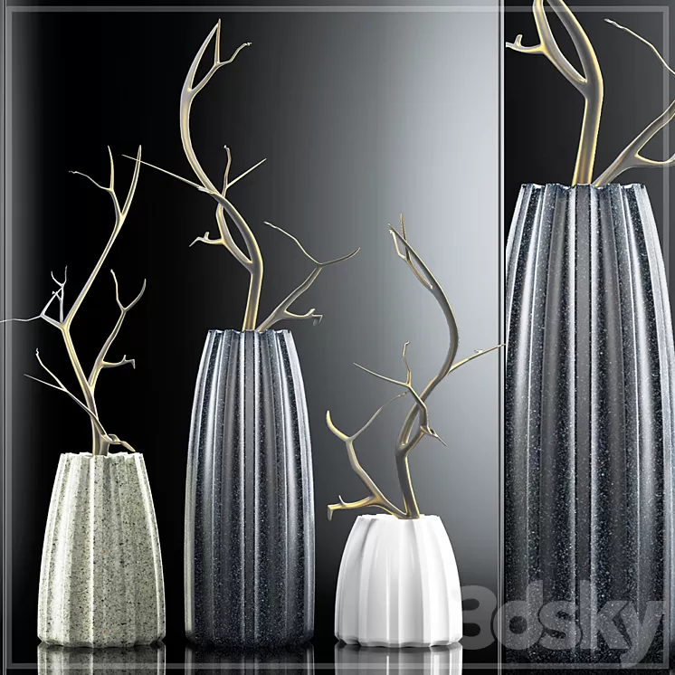 MODERN VASES 1 3D Model