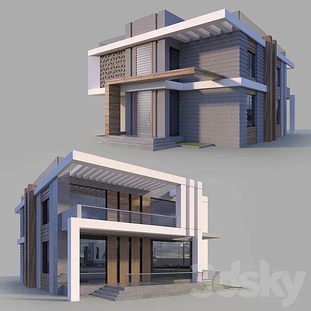Modern Villa 2 3D Model