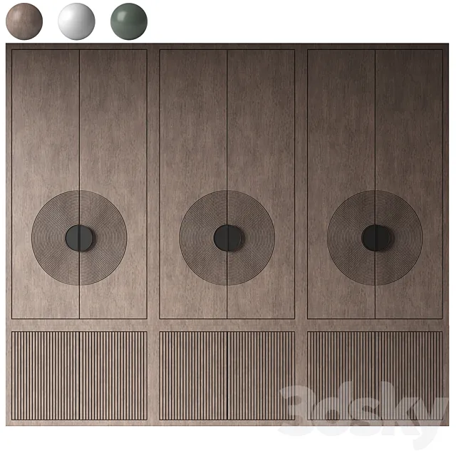 Modern wardrobe 26 3D Model