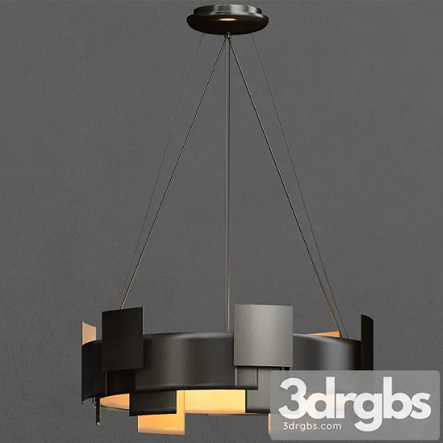 Moderne Chandelier Pendant Led Olde Bronze 3D Model Free