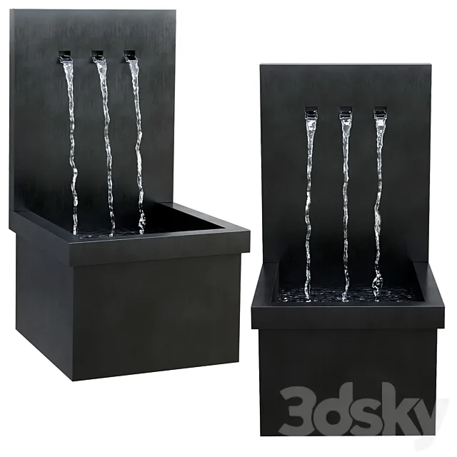 Modernist Wall Fountain 3DModel