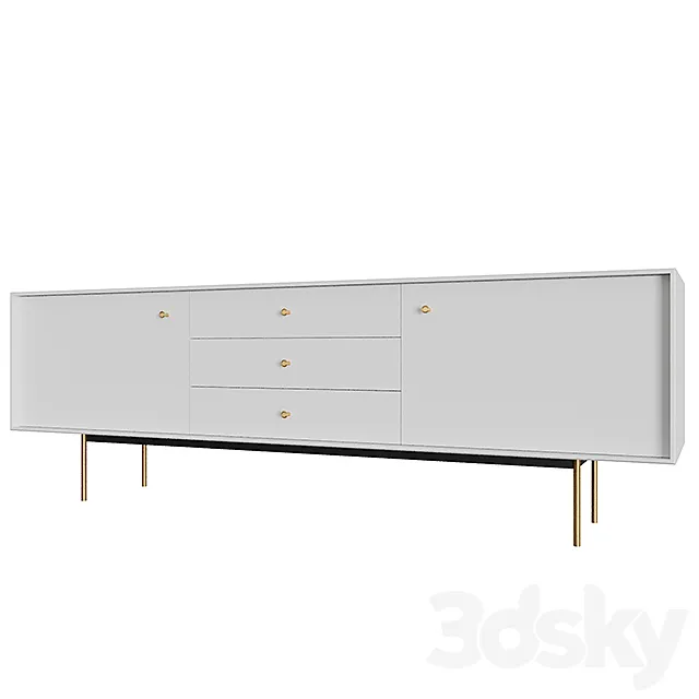 Modernus - 1800 Living Room (WHITE) 3DModel