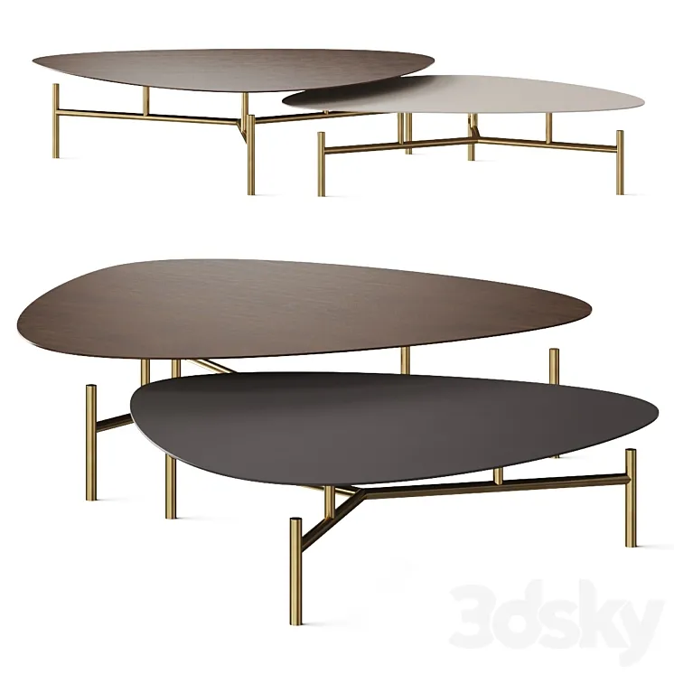 Modloft Finsbury Coffee Tables 3D Model Free